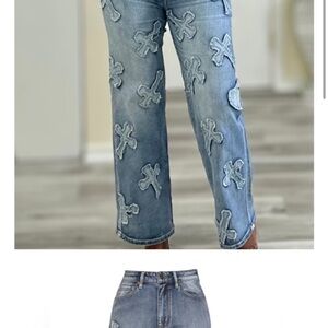 Ashley Mason Blue Flare Jeans
